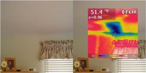 Infrared leak detection
